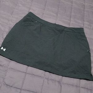 Under Armour Black Skort Tennis Skirt Shorts 8